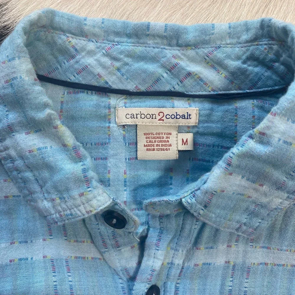 Carbon2Cobalt Men's Long Sleeve Sea Change Plaid Shirt - Picture 8 of 8